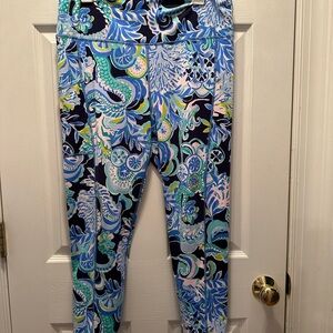 Lilly Pulitzer Luxletic Blue and Green Leggings